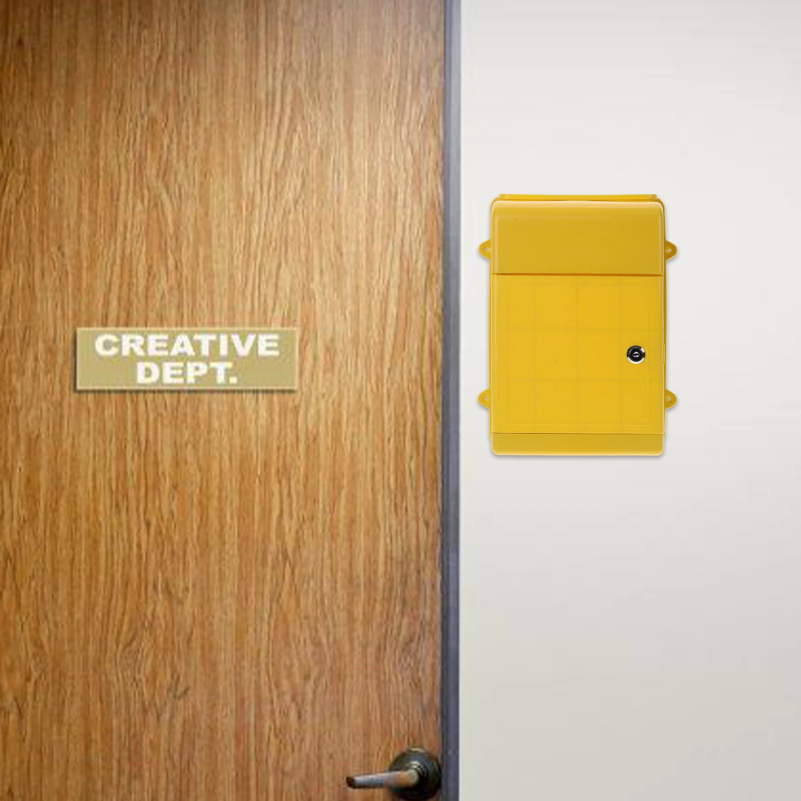 

Plastic Metal Hanging Wall Mount Suggestion Box Lockable Outdoor Mailbox Letter Box Complaint Ballot Collection Bin