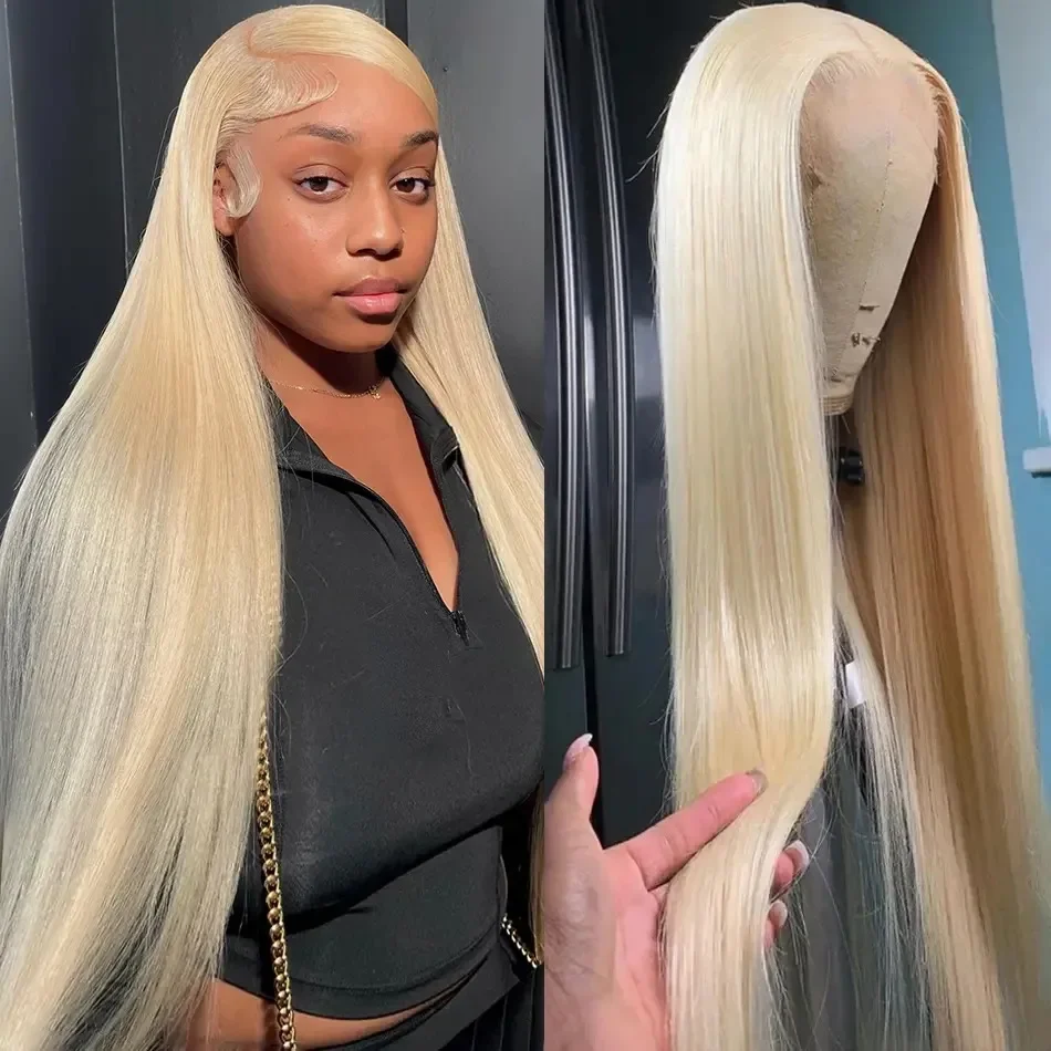 Straight 613 Blonde 13x6 HD Lace Front Wig Human Hair Brazilian Transparent 13x4 Lace Frontal Wigs For Black Women