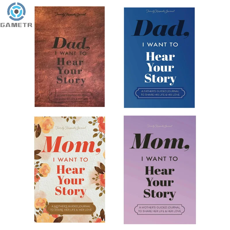 Dad/Mom I Want To Hear Your Story Journal A Father's Guided Journal Multipurpose Journal Book Portable Notebook School Parents