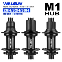 Buje de bicicleta de montaña M1F M1R BOOST, 28, 32, 36 agujeros, 110mm, 148mm, HG, MS, micro spline, XD, XDR, 11, 12 v, freehub delantero y trasero
