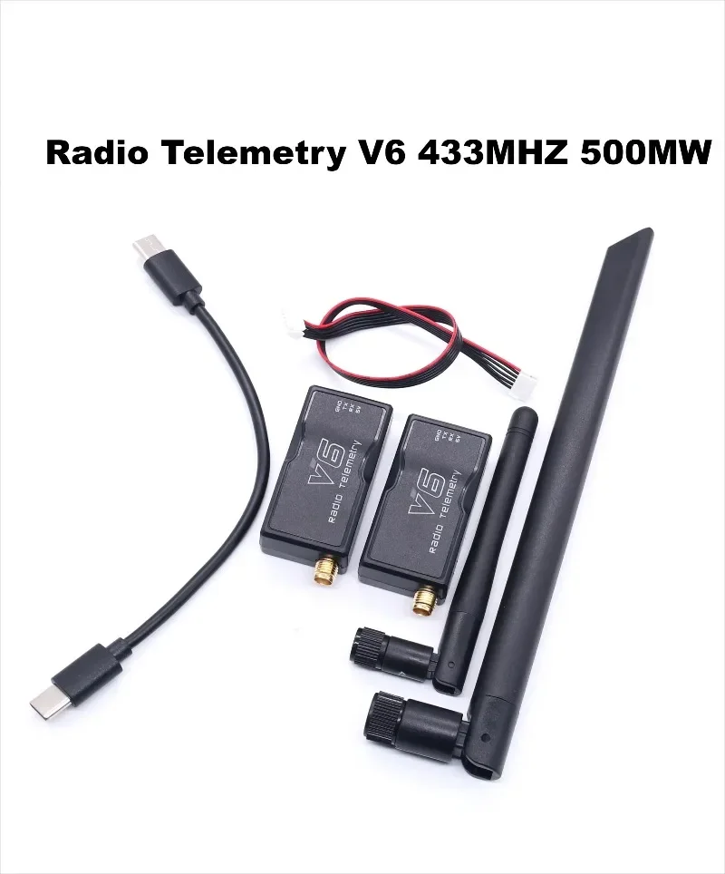 Moduł telemetryczny B-CUBE 3DR Radio Telemetry V6 433MHz 915MHz 100mW/500mW/1000mW do transmisji danych powietrznych i gruntowych z kablami OTG do 6C PRO RC