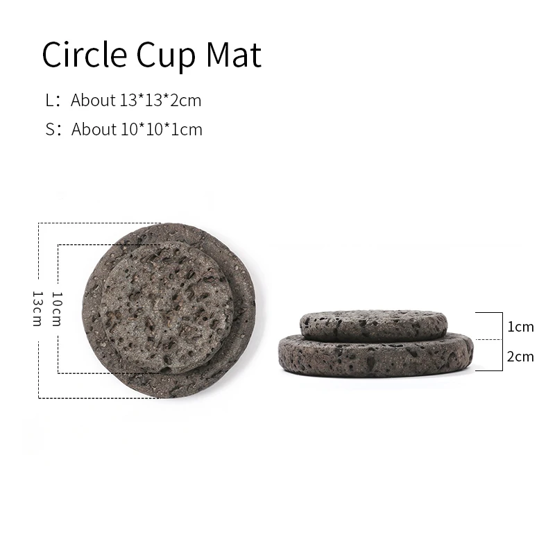 Tee Tasse Matte Teekanne Pad Naturstein Absorbieren Wasser Wärme Langlebig Teegeschirr Hause Dekoration Kung Fu TeaSet Zeremonie Tisch Zubehör – Detail 2