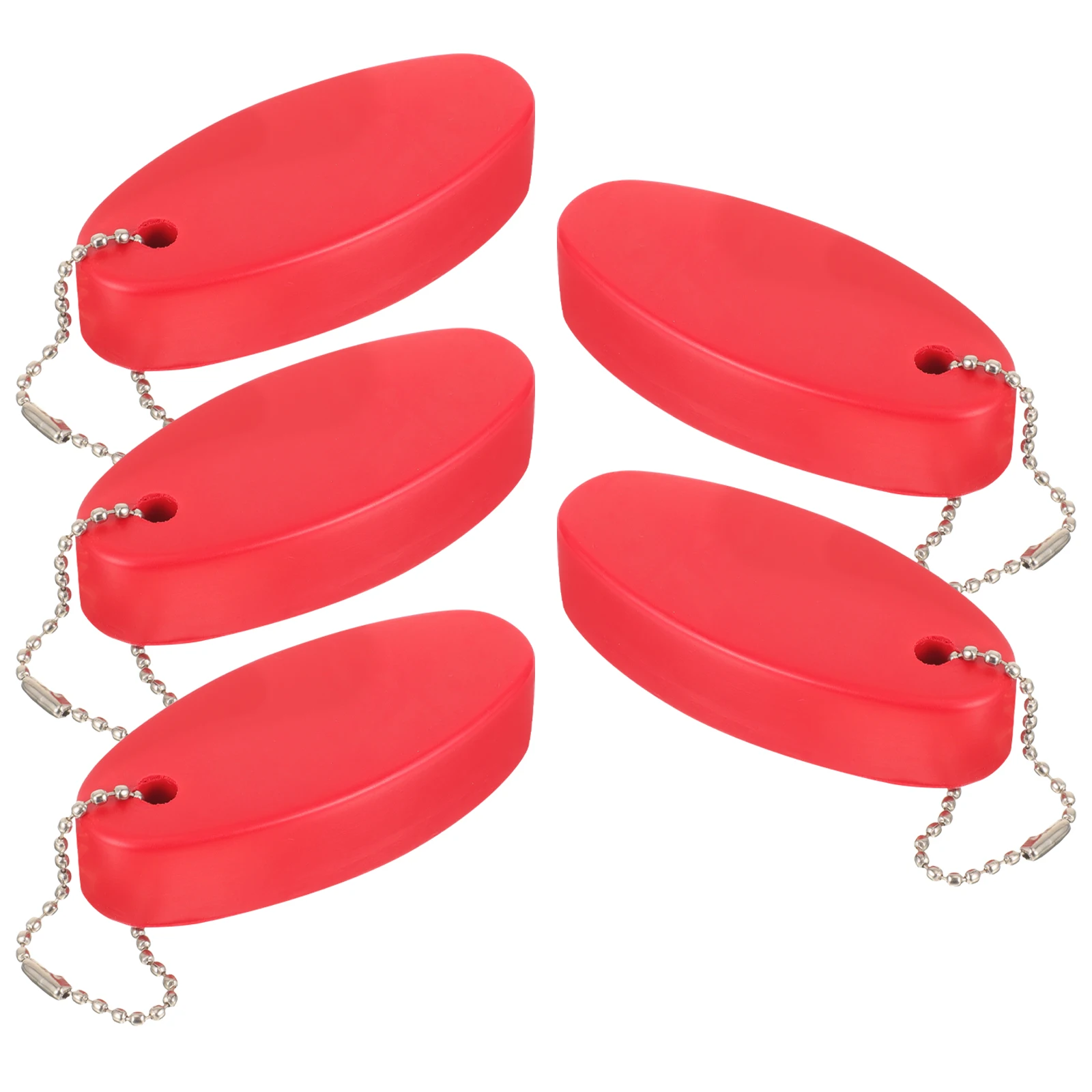 

5 Pcs Floating Keychains Lightweight Durable PU Material Small Plastic Floater for Boats Modeling Outdoor Accessories