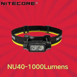 NITECORE NU40 1000Lumens 18650 Battery Headlamp USB-C Rechargeable Headlamp For Activity Outdoor/Camping