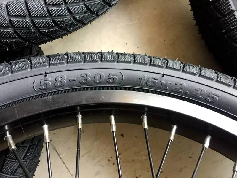 Magic Flute BMX Performance Bike Inner Tube and Outer Tires 16*2.25 KEND 635g Bicycle Tire