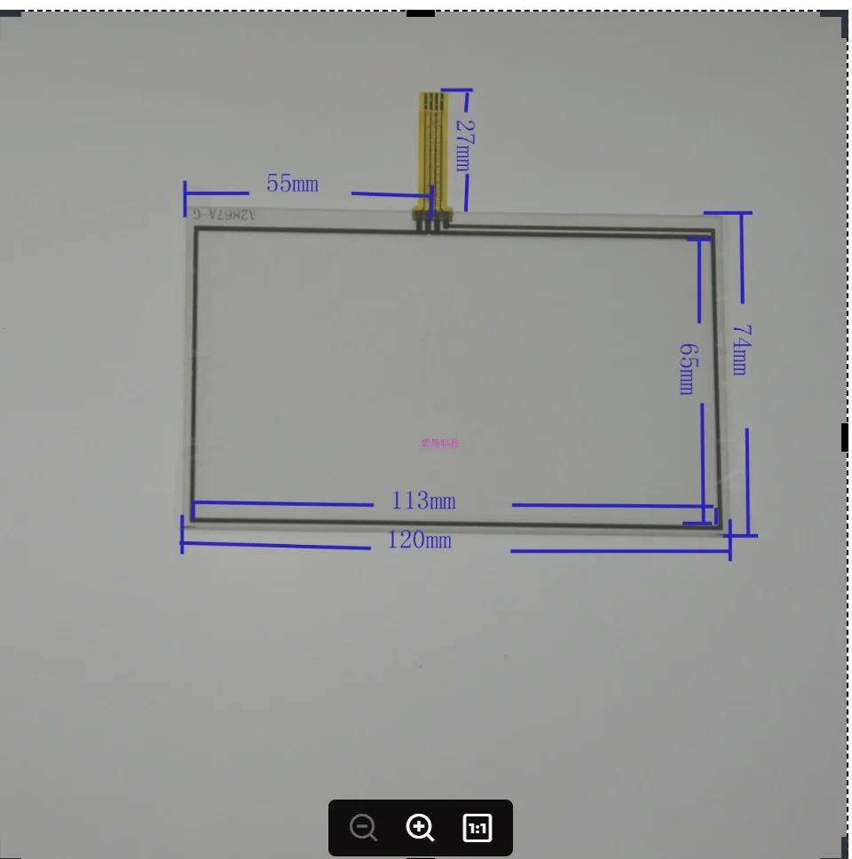 5'' 120*74mm A2867A-G resistance touchscreen compatible for Onda VX580LE display Touch screen digitization glass panel original