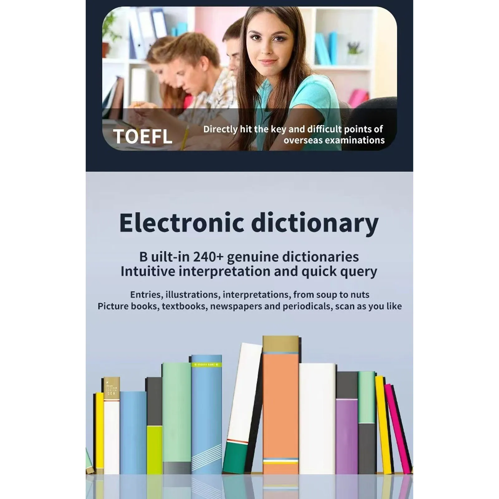 【جديد】قلم مترجم مسح A6S قاموس إلكتروني متعدد ترجمة صوتية 112 لغة مسح مترجم للسفر