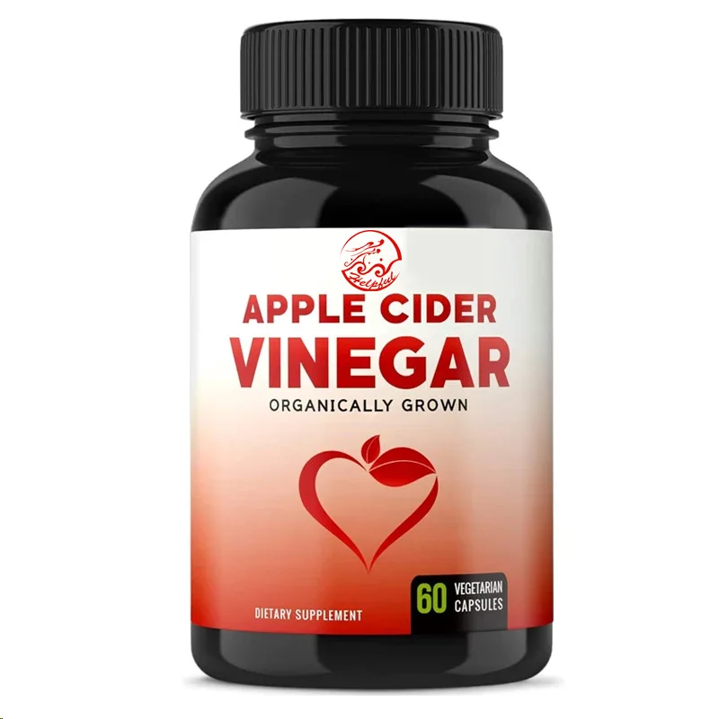 Natural Organic Apple Vinegar Capsules -1000mg Natural Apple Vinegar Supplement Black Pepper Absorbs High Absorption