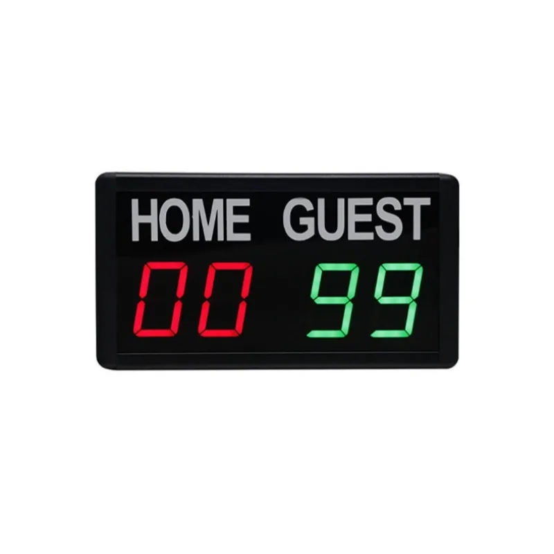 Portable LED Scoreboard, 1.8-inch 4-digit Red-green Scoreboard, Suitable for Basketball Games and Practice