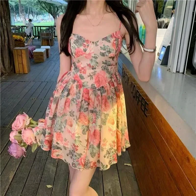 2025 Hottest! Summer Sweet Aesthetic Bday Dress - Tank Mini | Slimming Cropped, Smooths Silhouette for Women Mini Dress