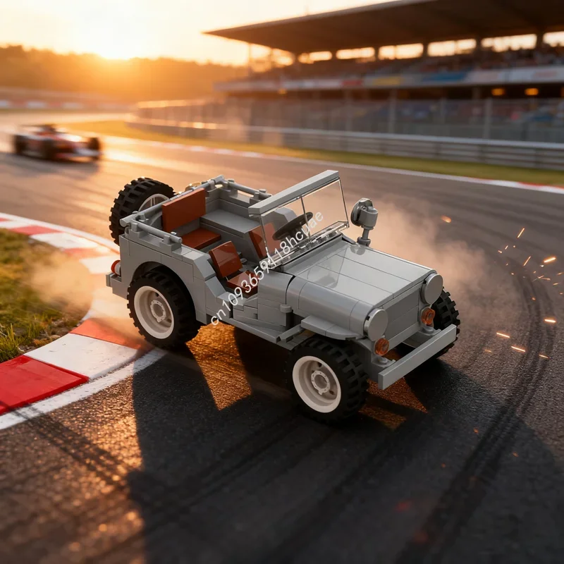 

265pcs MOC Willys MB Jeepped Carsed Model Building Blocks Architecture Assemble Festival Gifts DIY Toy Education Birthday