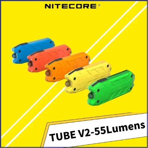 Nitecore-ミニUSB懐中電灯,v2.0,充電式,内蔵バッテリー,LED,超軽量