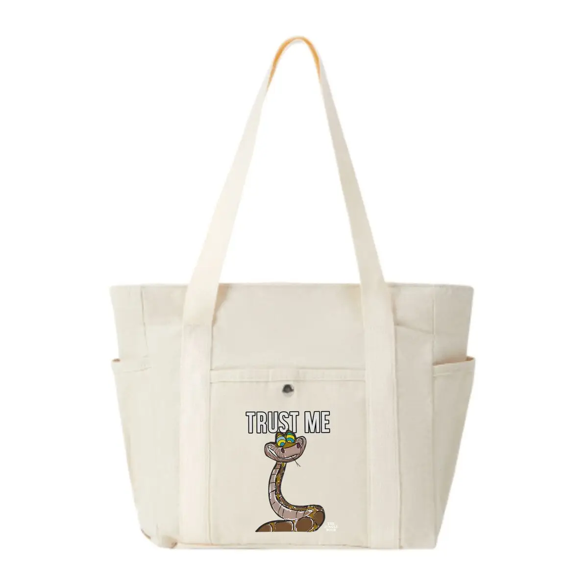 Trust Me Snake Humor Reptile Motto Design with Multiple Pocket Lightweight Foldable Design for Office Commute Shopping