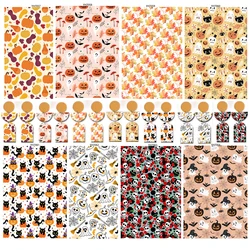 Autumn Pumpkin Halloween Polymer Clay Transfer Paper Water Soluble Disposable Stickers Printing Paper Earrings Making Decal