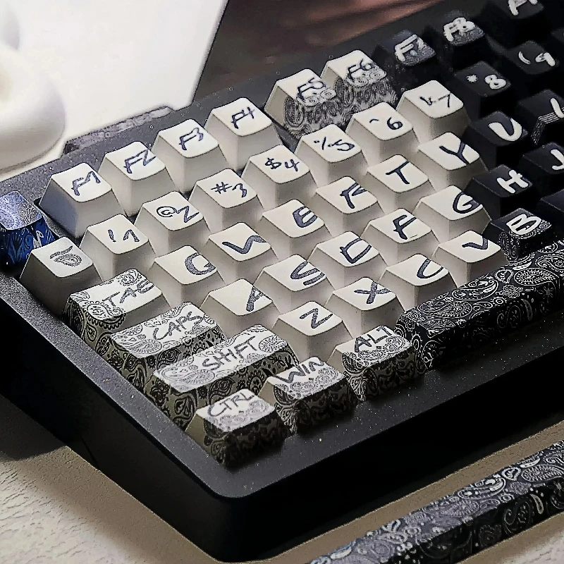 "Cashew" theme keycaps sublimation pbt 146 custom keyboard original keycaps