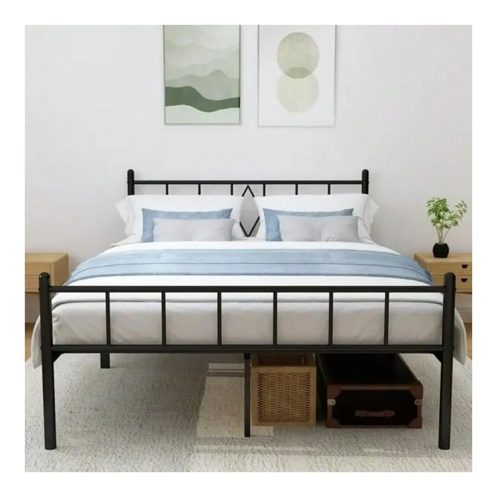 

Platform Bed Frame, Full,Twin 14 Inch Bed Frame With Under Bed Storage, Steel Slat Mattress Support, No Box Spring Needed, Easy