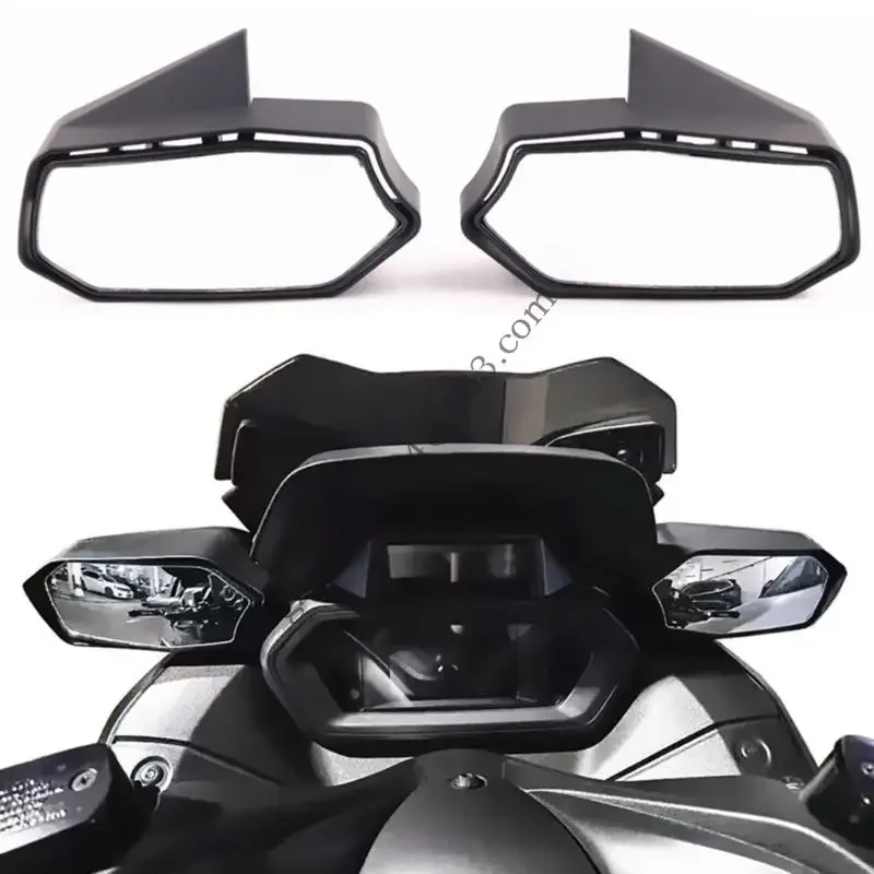 عاكس عرض الدراجات الخلفية للدراجة النارية عاكس عرض كبير لسلامة XMAX300 المحسّنة مع تصميم ABS الموسع على الرؤية الموسعة