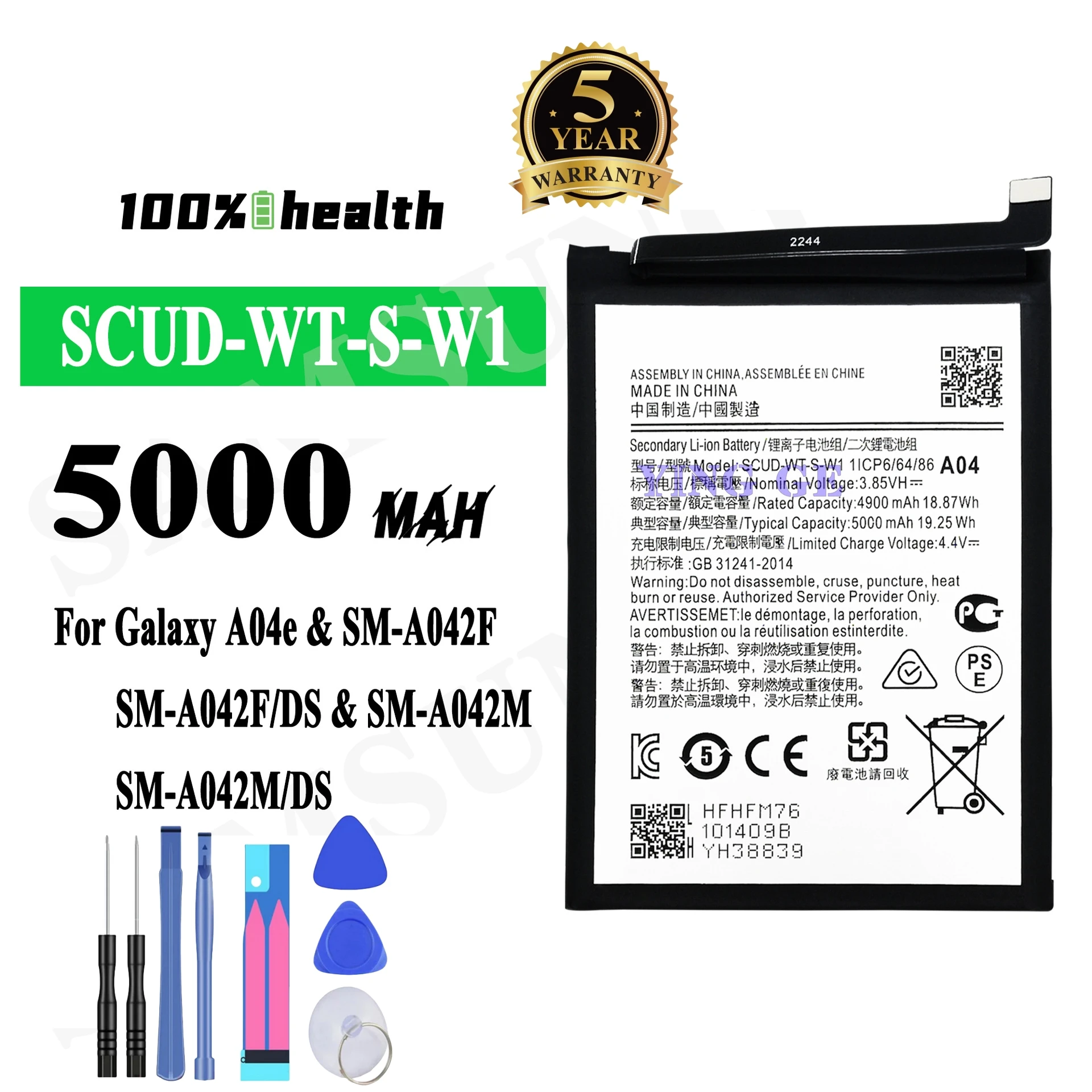 

SCUD-WT-S-W1 Battery For Samsung SM-A135F/SM-A137F Galaxy A04 / M04/ A04E Phone Battery