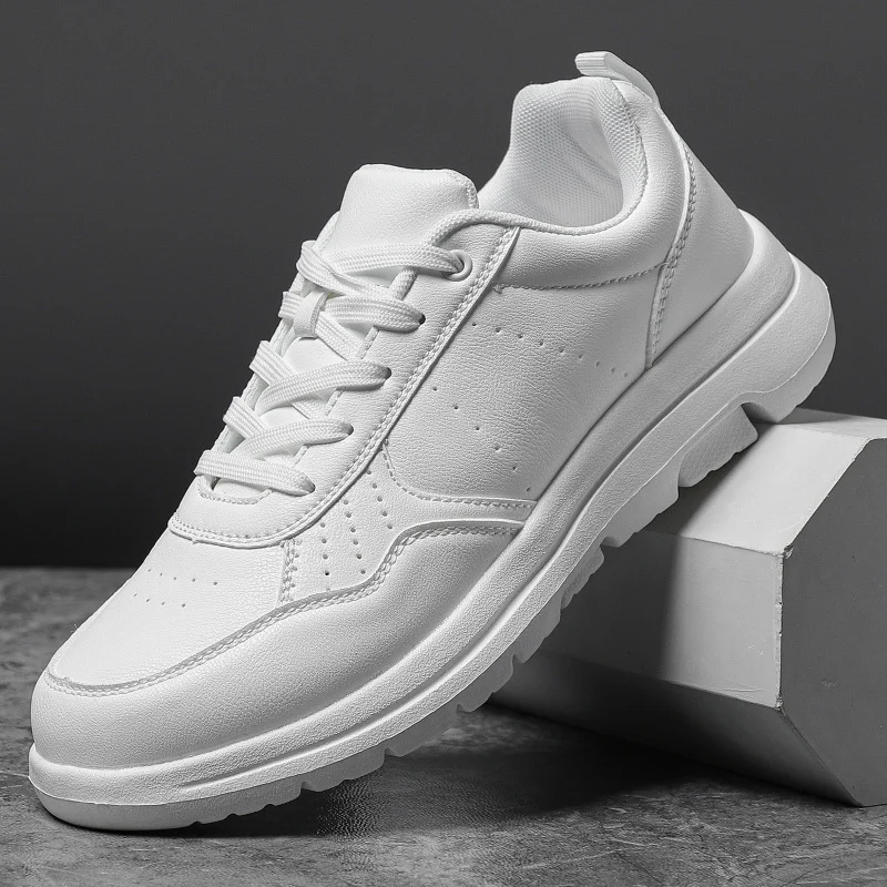 

Men Shoes Allseason Sports Shoes Men Casual Shoes Lace Up White Black Sneakers Outdoor Walking Shoes For Man