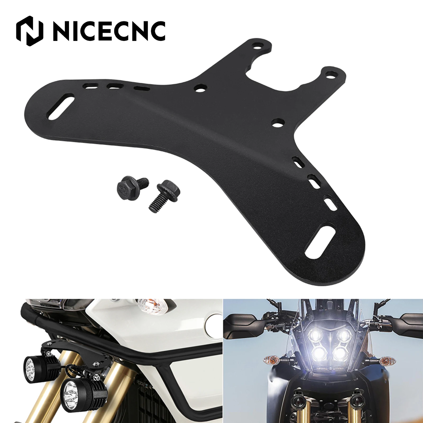 

For 2019-2024 Yamaha Tenere 700 Motorcycle License Plate Holder Rear Tail Tidy Fender Eliminator LED License Plate Light