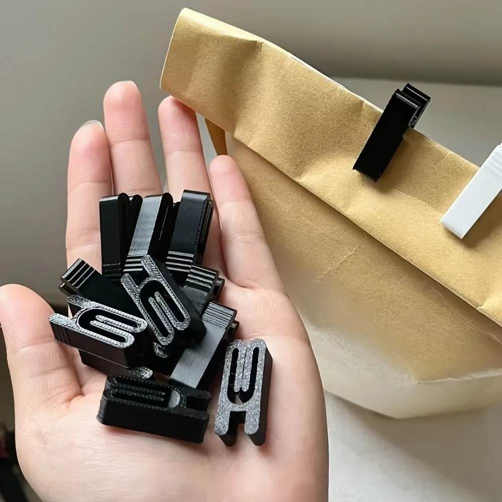 10PCS Plastic Snack Bag Seal Clips Moisture Proof Assorted Colors Food Packaging Clips Leak-Proof Fresh-Keeping Clamp