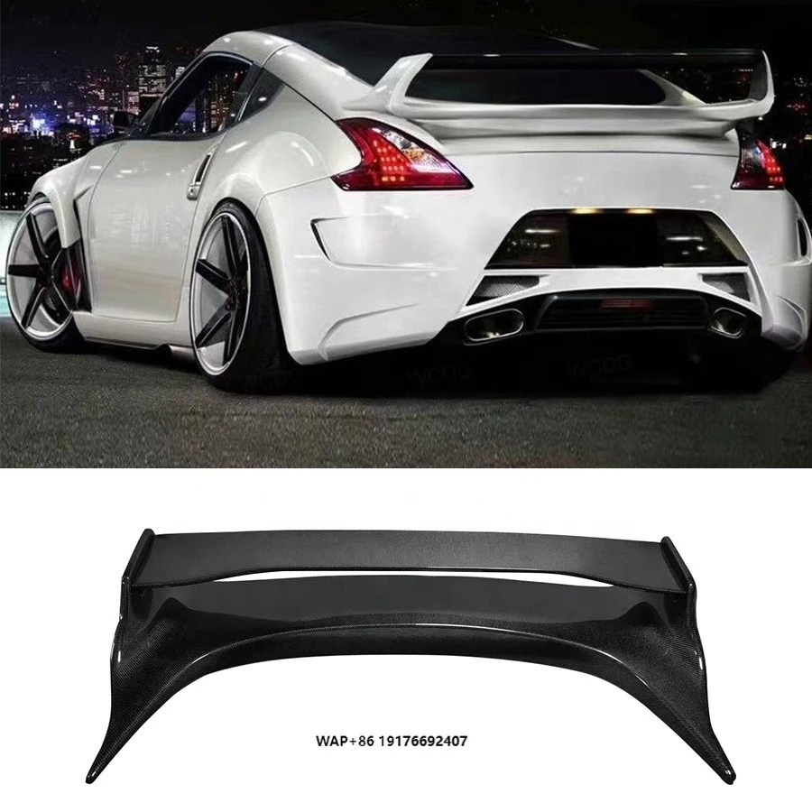 

V Style Carbon Fiber Rear Spoiler forNissan 350Z Z33 2002- 2008 Rear Trunk Boot Lid Lip Spoiler Wing Car Parts Bodykit