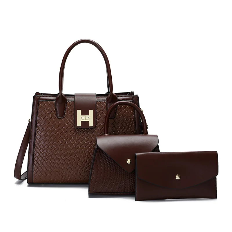 Women's Handbags 2026 New Fashion Ladies' Shoulder Bag, Tote Bag, and Handbag Three-Piece Set – Perfect Thanksgiving Gift