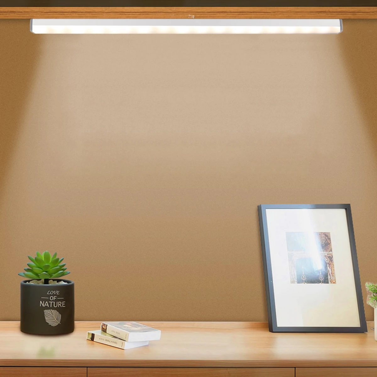 

1pc Rechargeable Cabinet Magnetic Suction Usb Adjustable Brightness Closet Light Remote Control Built-In Bedroom