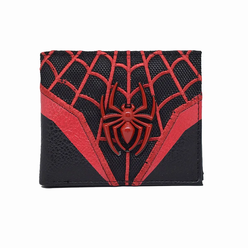 Spider Man Anime Foldable Wallet Women Men Children Bank ID Card Holder Card Clip Bag Cartoons Cosplay Coin Purse Birthday Gifts