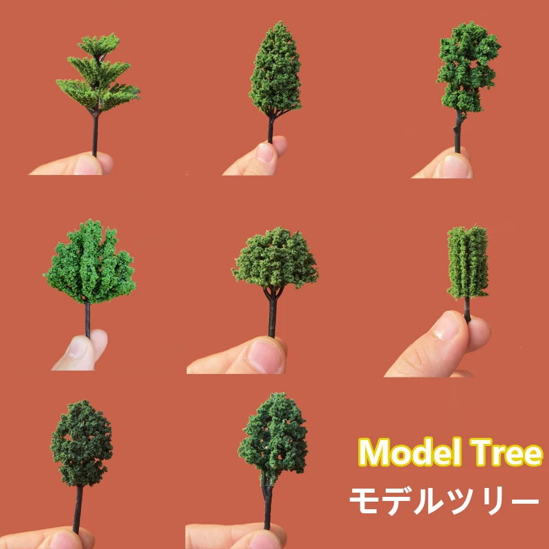 

120pcs 3-5cm Model Trees Landscape Train Railway Layout Dioramas Handmade Diy Sand Table Decor free-shipping