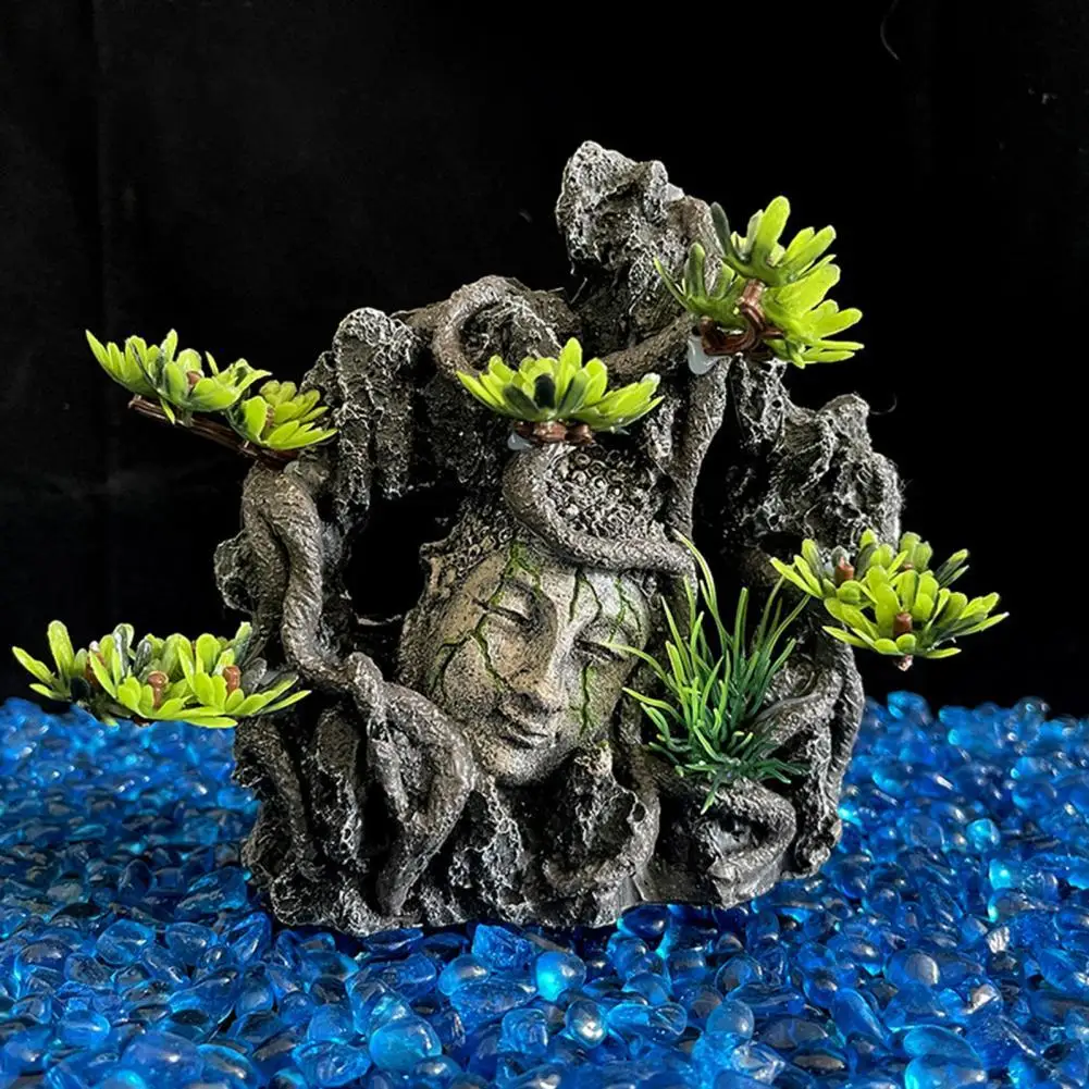 Resin Rockery  Unfading Color   Aquarium Rockery Resin Rockery Landscaping Ornament