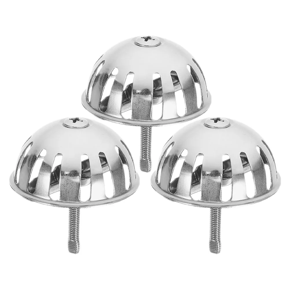 

3Pcs Stainless Steel Urinal Funnel Cover Clog Resistant Strainer for Public Restroom Fresh Air Urinal Drain Accessory
