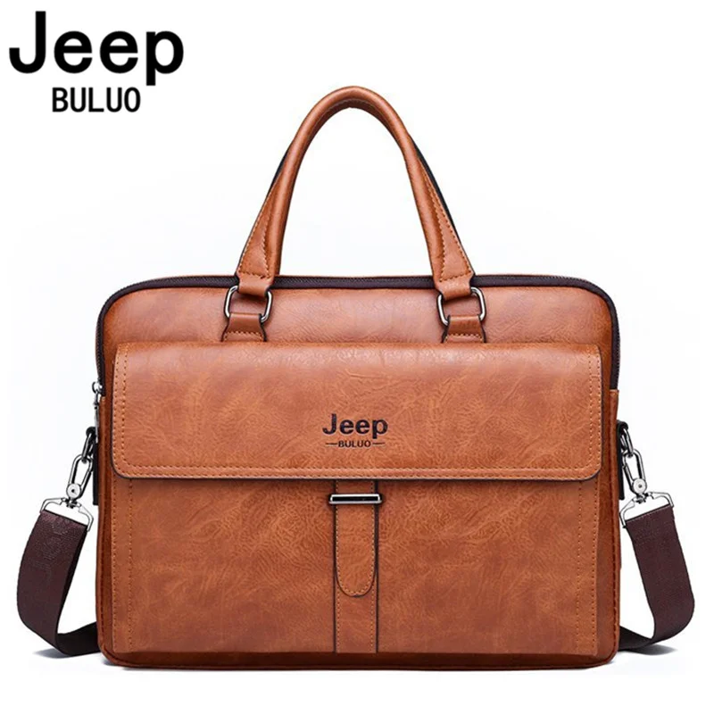 Jeep buluo homens bolsa de negócios definir bolsas de alta qualidade bolsa de couro sling saco crossbody sacos sling saco masculino de luxo