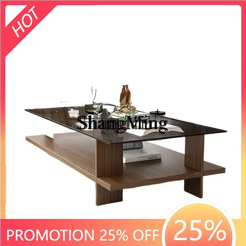 

Стильный журнальный столик из закаленного стекла для небольшой квартиры, гостиной, дома, современный, простой, офисный, квадратный стол