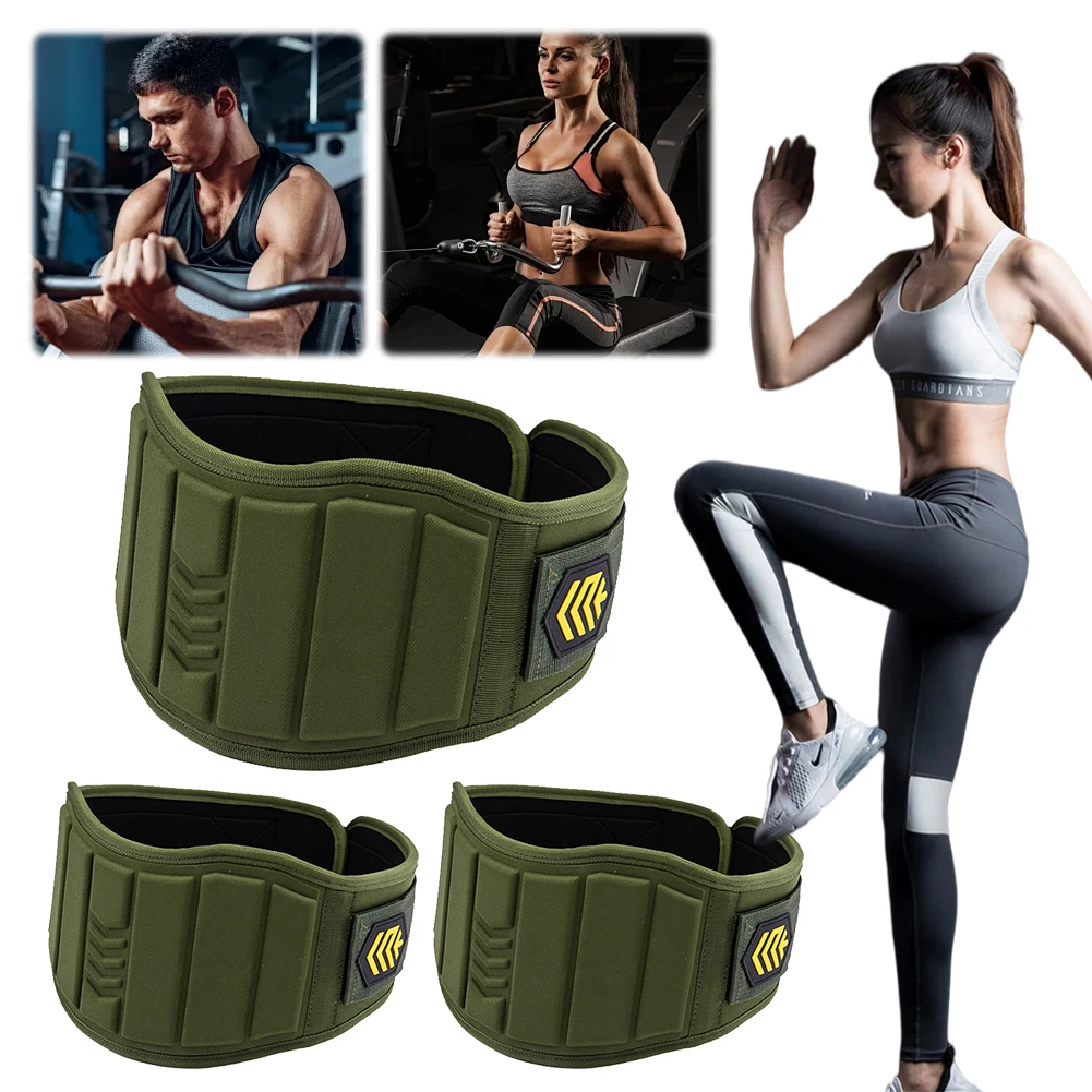 EVA Fitness Belt Powerlifting Waist Belt Adjustable Lumbar Support Strap Hook and Loop Fastener Sports Guard Brace for Men Women