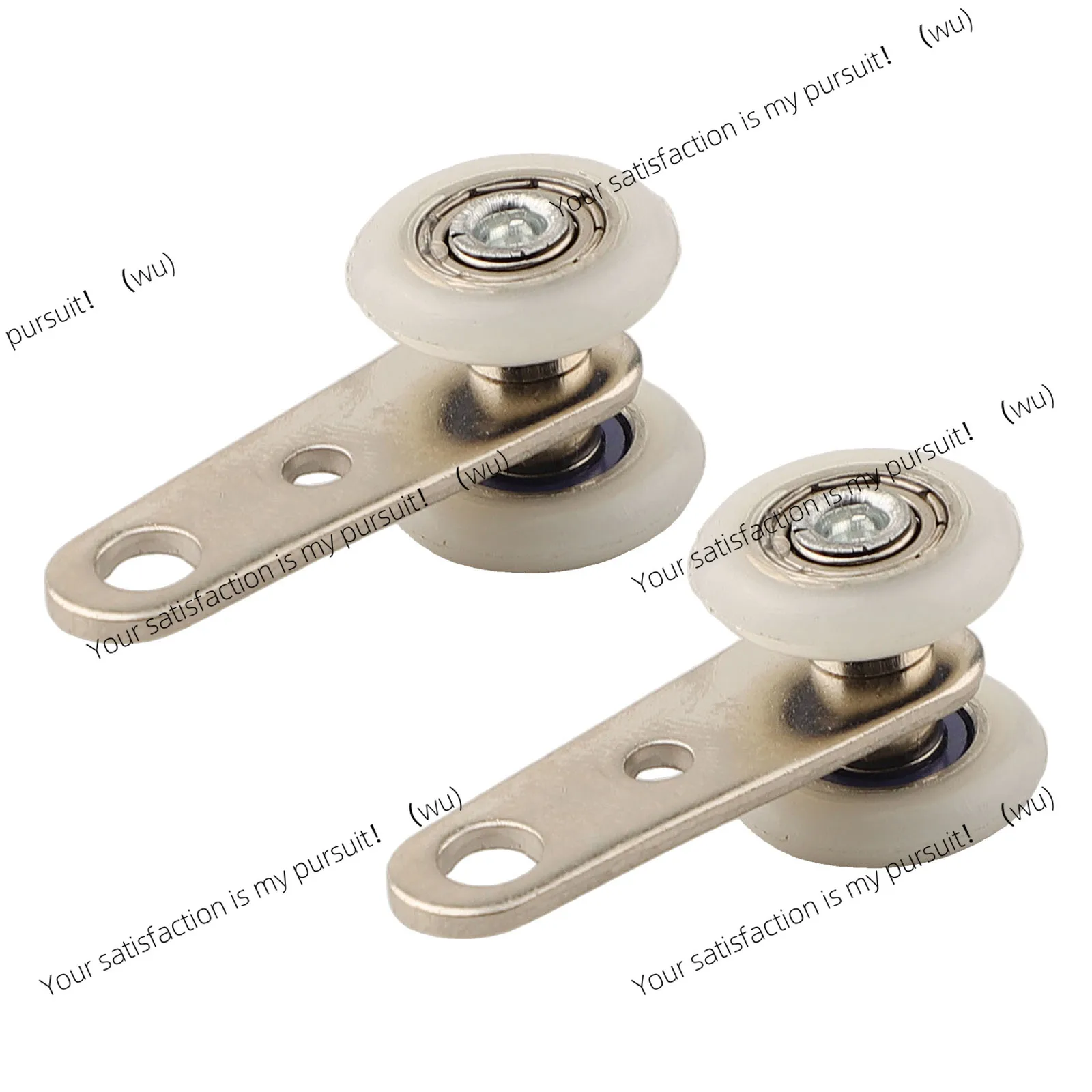 2/4Pcs Wardrobe Sliding Door Pulley Hanging Wheel Cabinet Sliding Door Roller 2 Wheels Track Slot Accessories