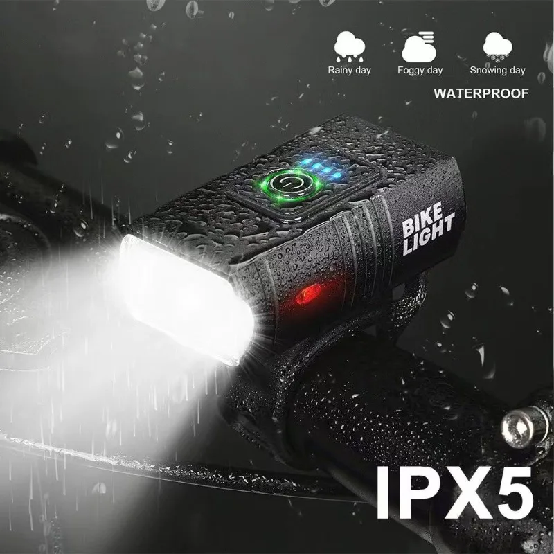 

Светодиодный велосипедный фонарь, перезаряжаемые через USB велосипедные фонари, передний 6-режимный фонарик MTB, велосипедная фара для езды на велосипеде, передняя лампа для велосипеда