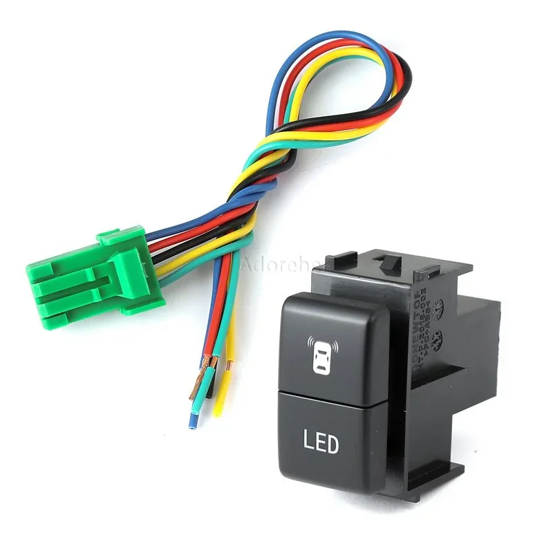 For Nissan Tiida Qhashqai X-TRAIL Patrol Y62 2008-2014 Car LED Dual Switch Fog Light Music Differential Switch Button