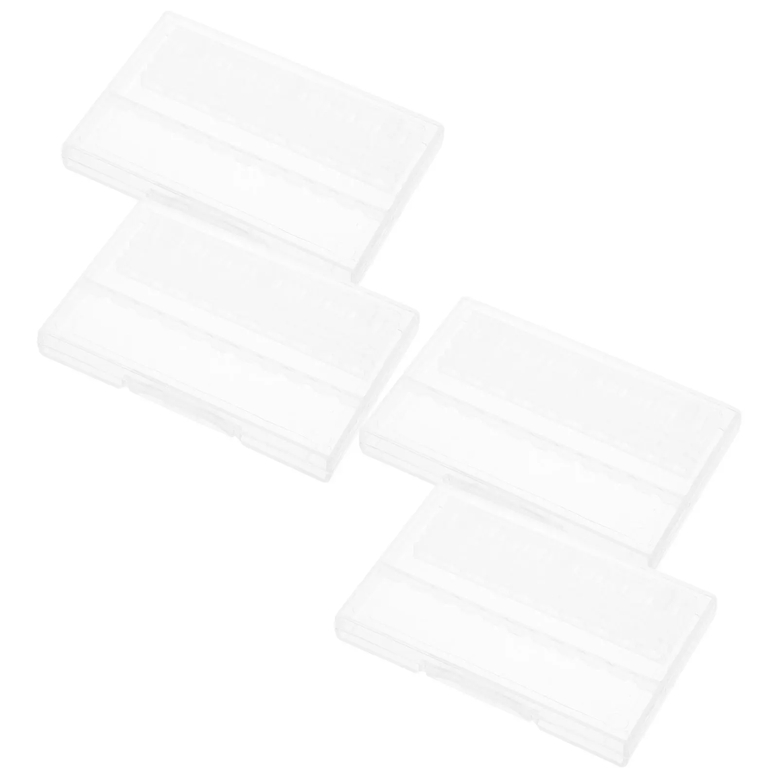 

4pcs Nail Drill Bit Organizer 10 Holes Storage Display Box Clear Small Manicure Polisher Heads Container Plastic Case