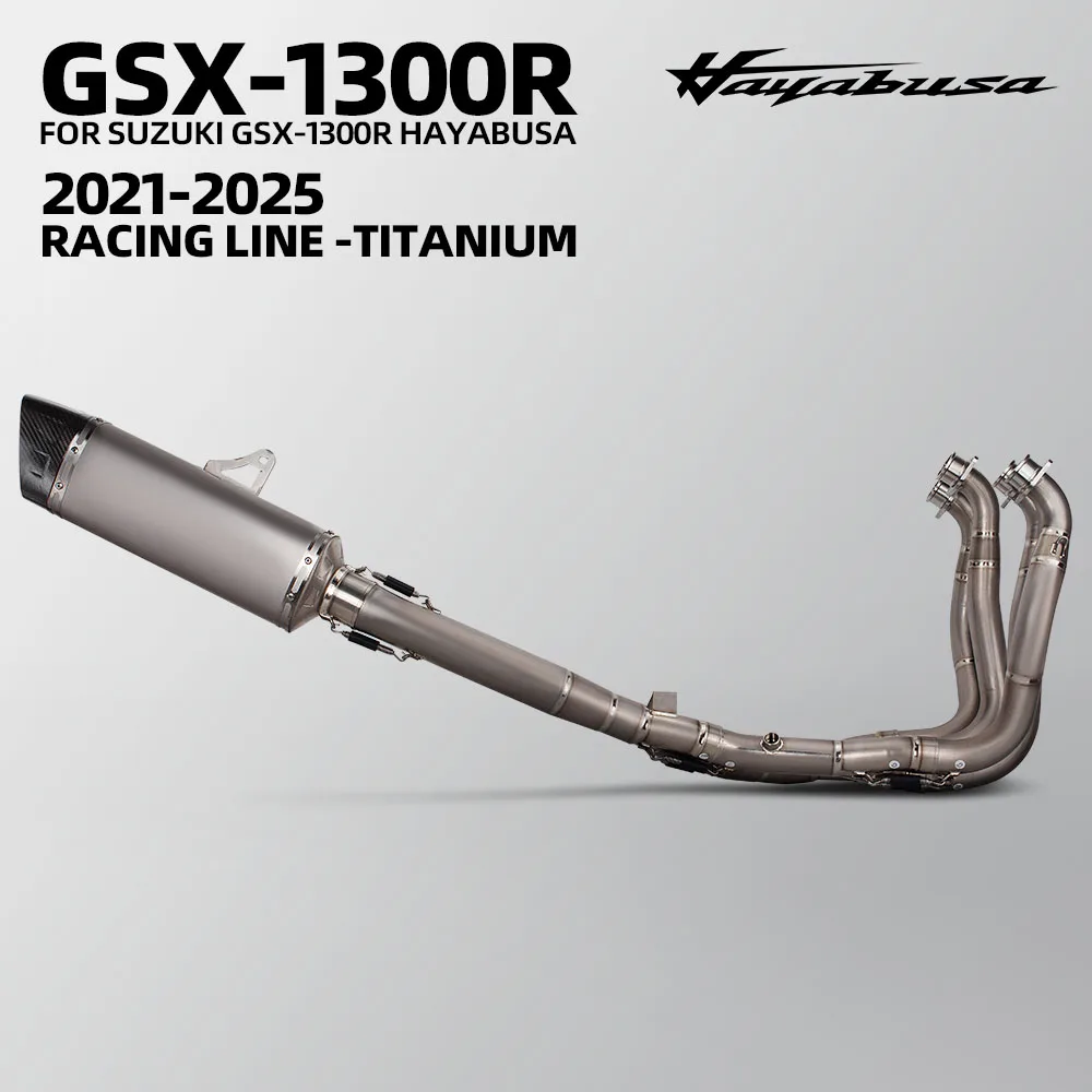 Motorcycle Exhaust Full System Kit Racing Manifold Line Connection Muffler For Suzuki Hayabusa GSX1300R GSX-1300R Gen3 2021-2025