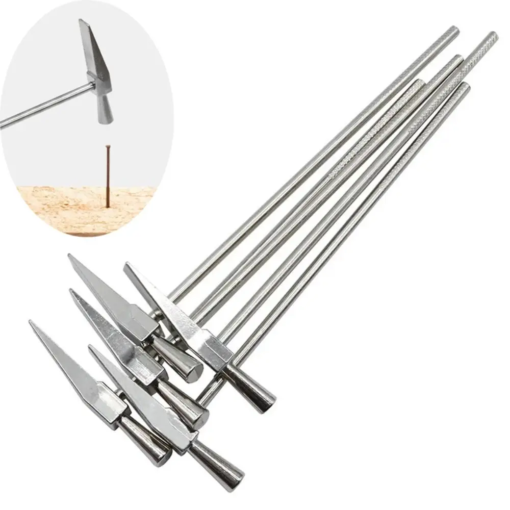 Kit de herramientas portátiles con mini martillo, 2 uds., para reparación de relojes y joyas, mantenimiento de precisión con agarre cómodo