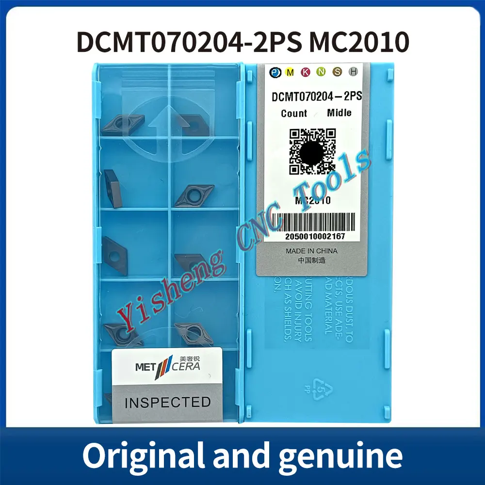 

METCERA Cutting Tools DCMT070204-2PS DCMT070204-PSF DCMT11T302-2PS DCMT11T302-PSF DCMT11T304-2PS MC2010 PV2110 CNC blades
