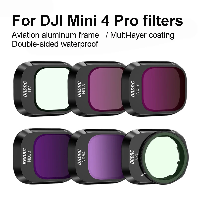 For DJI Mini 4 Pro Filter ND Dimmer UV Protection Lens CPL Polarizer For DJI Mini 4 Pro Accessory Shooting Filter