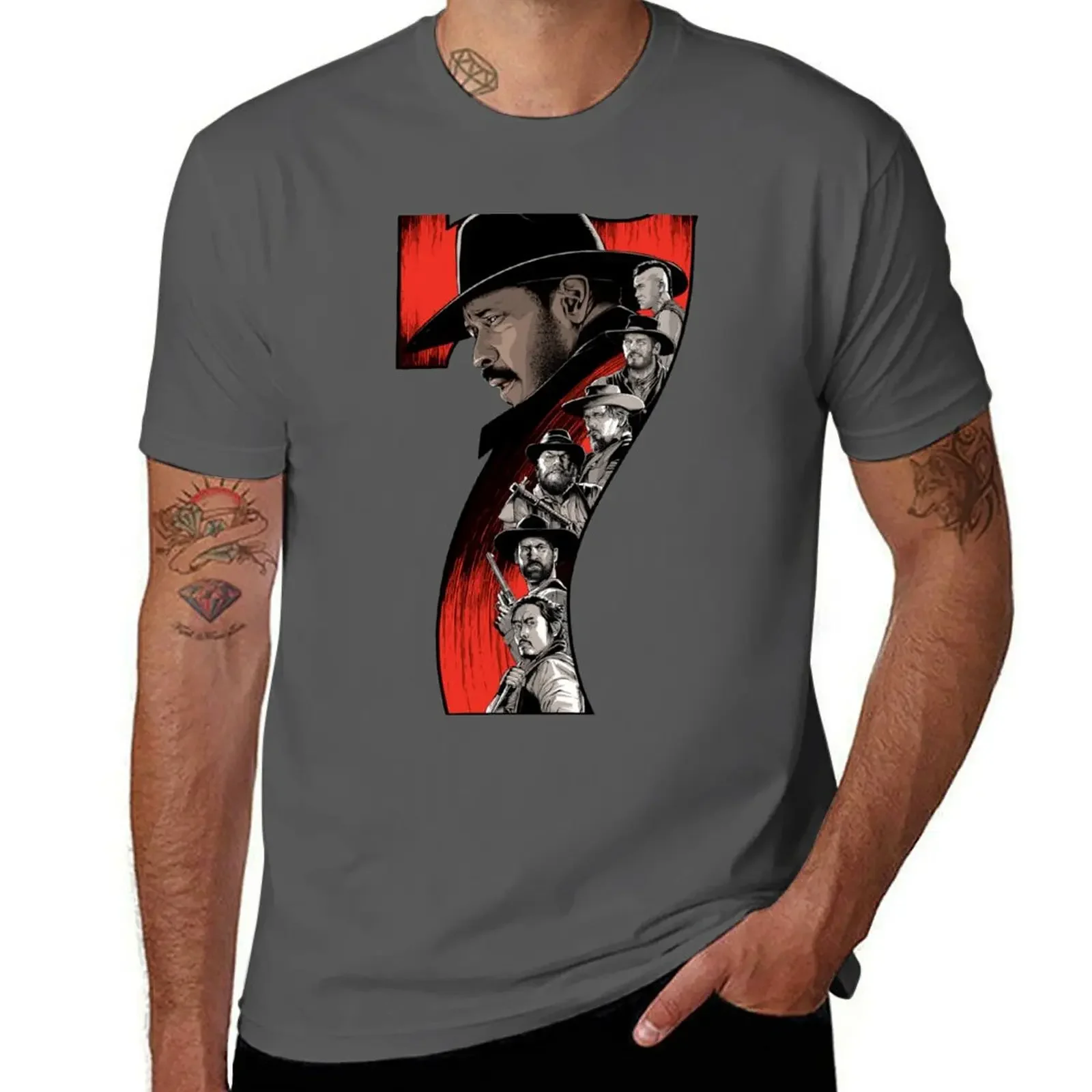 The Magnificent Seven T-shirt anime clothes sublime boys animal print big and tall t shirts for men