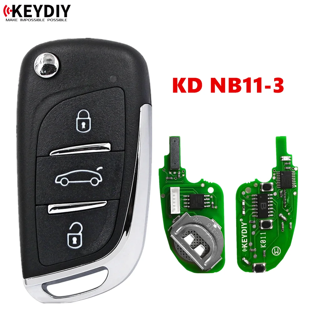 4 Pieces KEYDIY NB11-3 NB Series Multi-functional Remote Control Car Key for KD900 URG200 Mini KD KD-X2 KD-MAX Key Programme