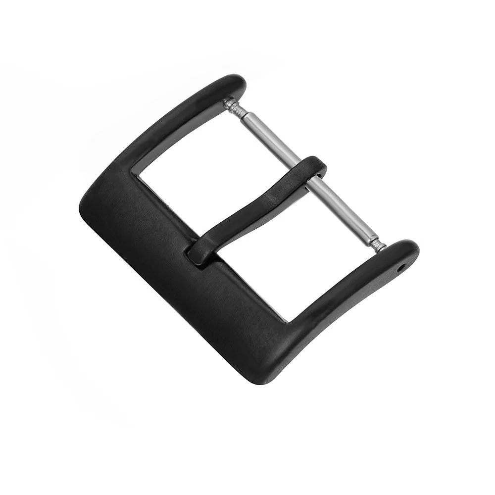 Fibbia per orologio in acciaio inossidabile 304L 16mm 18mm 20mm 22mm Argento spazzolato Nero Oro Uomo Donna Cinturino per orologio Chiusura universale per orologio in metallo