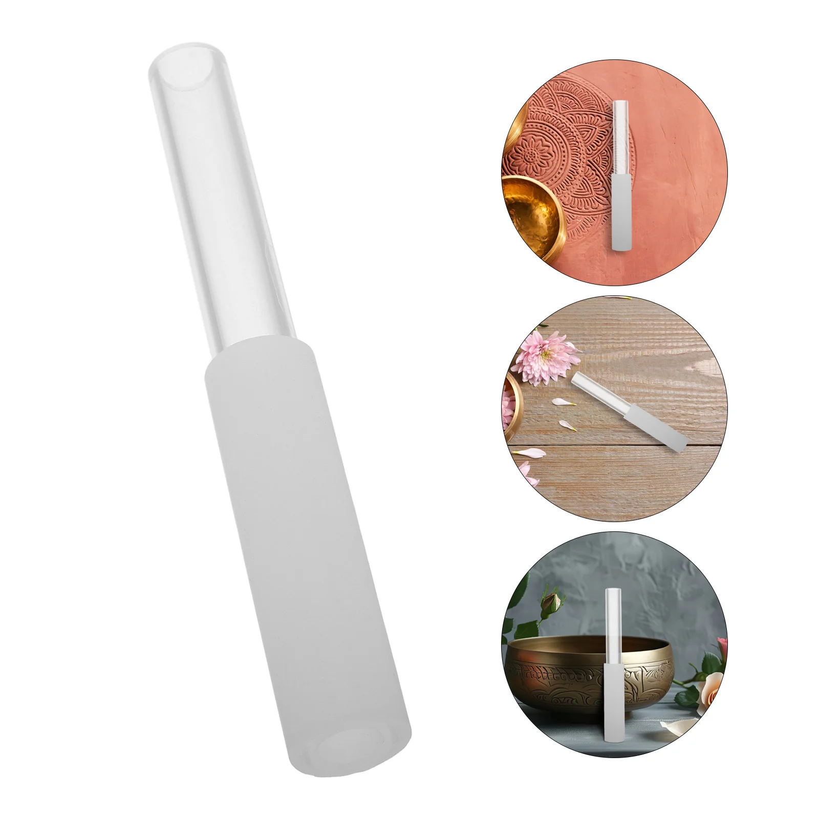 

Crystal Bowl Striker Designed for Chanting Bowls Smooth Resonant Sound Mallet for Sound Healing Meditation Mindfulness Practice