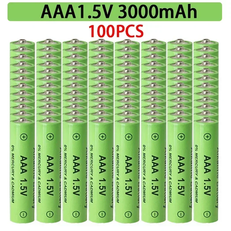 AAA1.5V Battery 3000mAh Rechargeable Battery Lithium Ion 1.5 V AAA Battery for Clocks Mice Computers Toys So on + Free Shipping