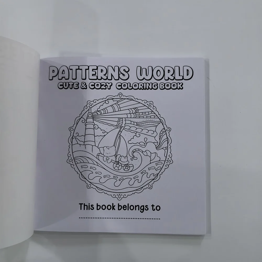Patterns World Cute & Cozy Coloring Book for Adults Cute Drawing Book Perfect Gift for Christmas Party and Birthday
