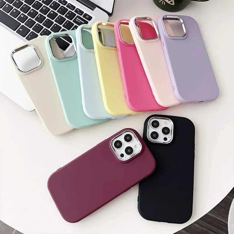 Phone Case For IPhone 17 16 Pro Max 15 14 13 12 11 SE2/SE3 Xs Xr 7 8 Plus TPU Soft Protection Back Cover